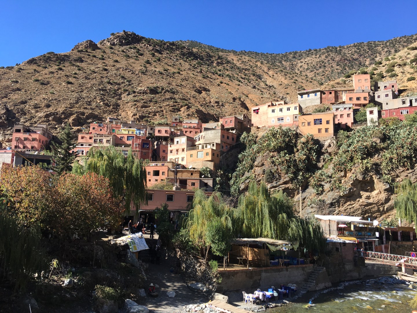 Atlas mountain huts of Berber people