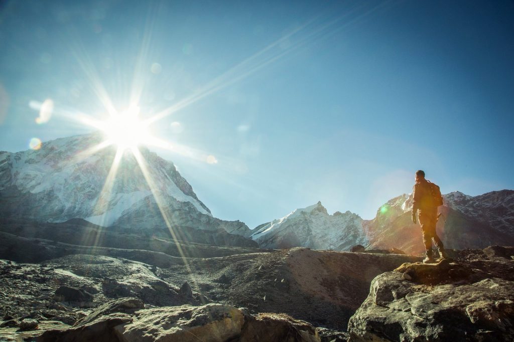 Sunrise over Lobuche