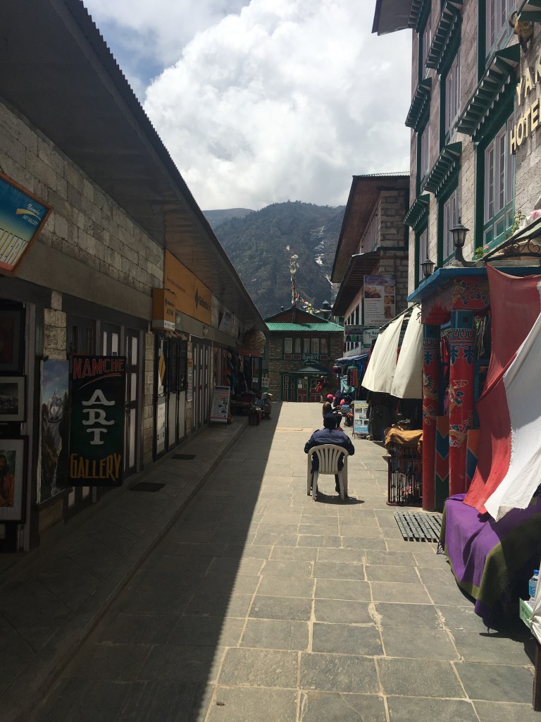Shops in Namche Bazaar