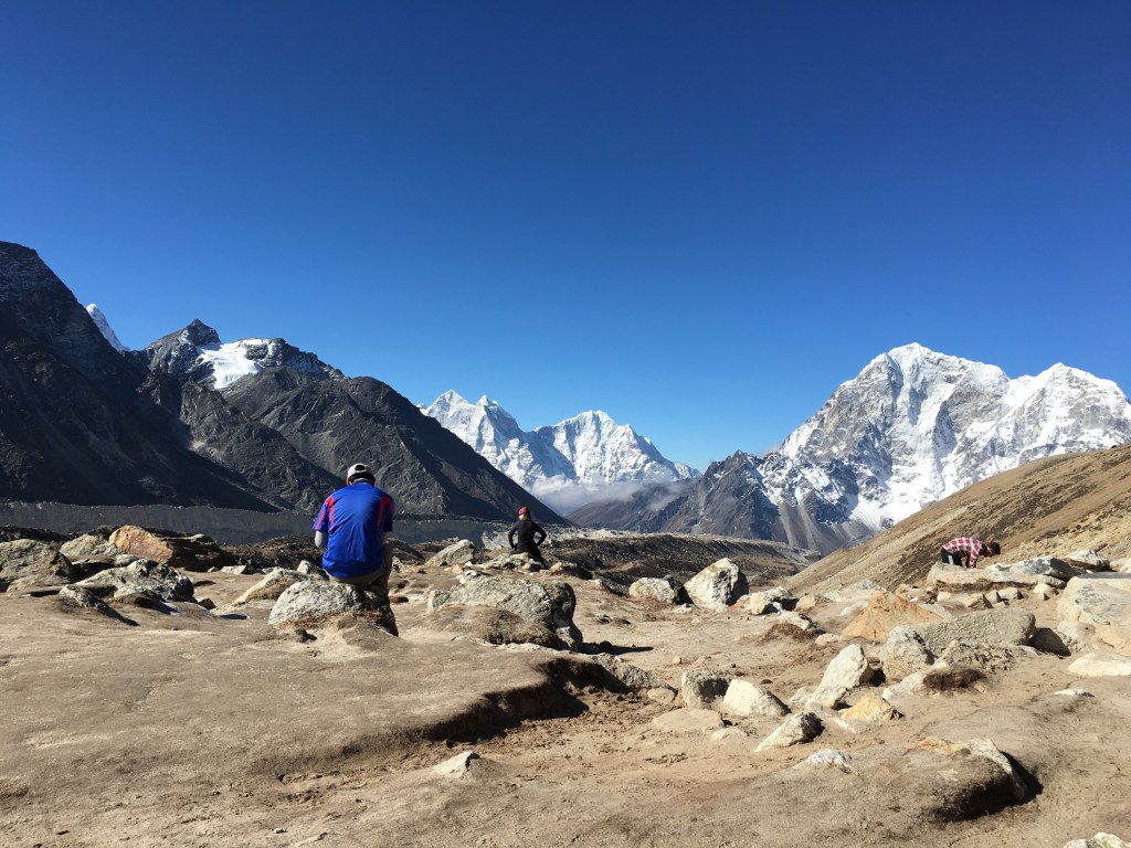 Hikers catching their breath