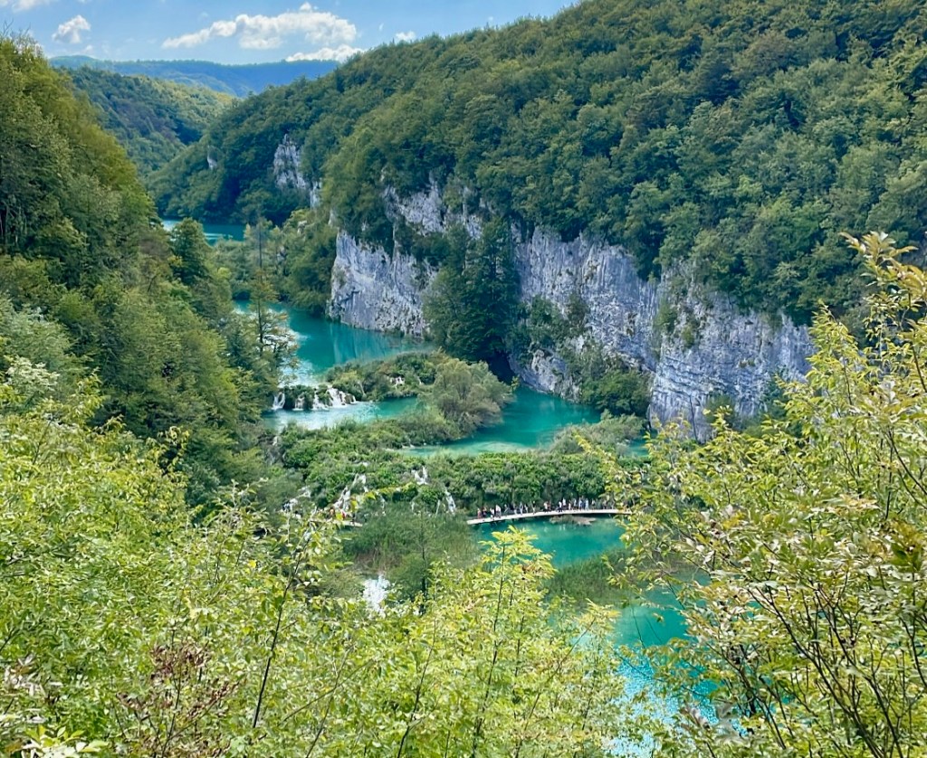 View of upper lakes Plitvice national park