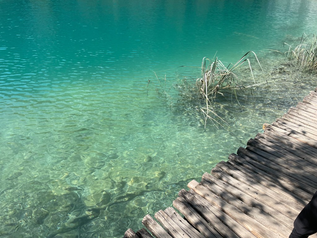 Boardwalks on the lakes of plitvice national park